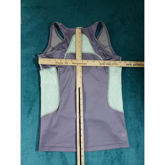Salomon Top Size Large Womens Gray Performance Athletic Tank Ladies Logo - Picture 6 of 7
